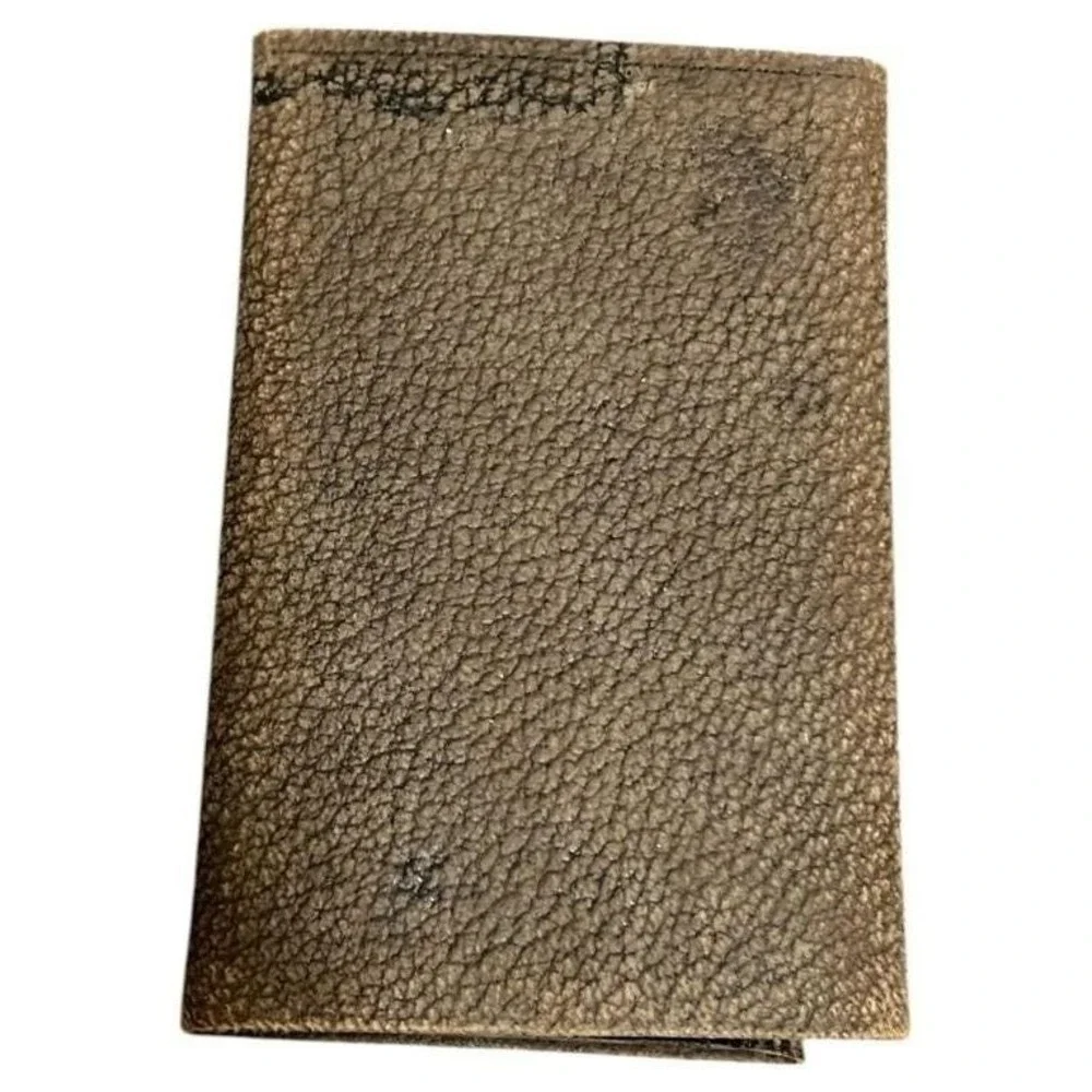Vintage 1918 Coca-Cola Leather Trifold Wallet Calendar‎ Brown Black Collectible